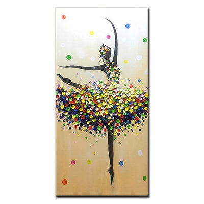 Colori di Danza - Quadro interamente dipinto a mano Pittura ad Olio su Tela di alta qualità - Nuova collezione