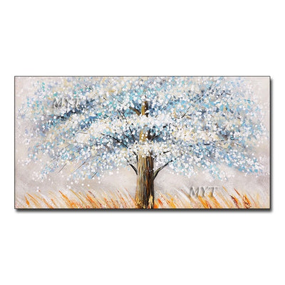 ALBERI MODERNI - QUADRO INTERAMENTE DIPINTO A MANO