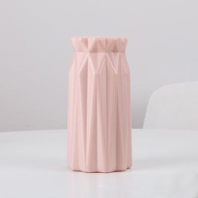 Origami Vaso in Plastica leggera - Porta fiori - Porta oggetti stile nordico