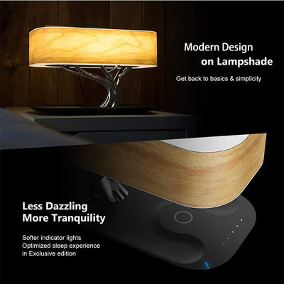 NOVITÀ - LAMPADA MODERNA A LED - SPEAKER BLUETOOTH E CARICARICATO WIRELESS - PEZZO UNICO - OGGETTO DI DESIGN MODERNO