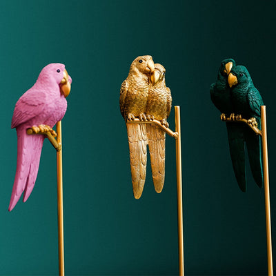 PARROT - Sculture in stile nordico - Pappagalli in tre diversi colori -