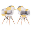 Set di 2 sedie patchwork pattern Stile moderno