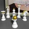 Set di 6 pezzi Sculture Scacchi - Due colori disponibili