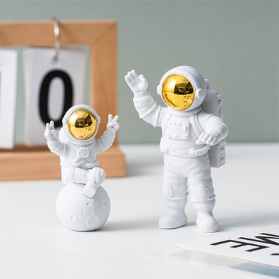 COMPOSIZIONE ASTRONAUTI - SCULTURE 3D CON LAMPADA A LED